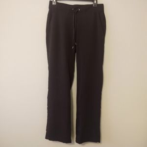 ATHLETA Black Mid Rise Midtown Trouser Lounge Active Pant Size 6